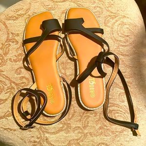 Strap-buckled Sandals NWOT